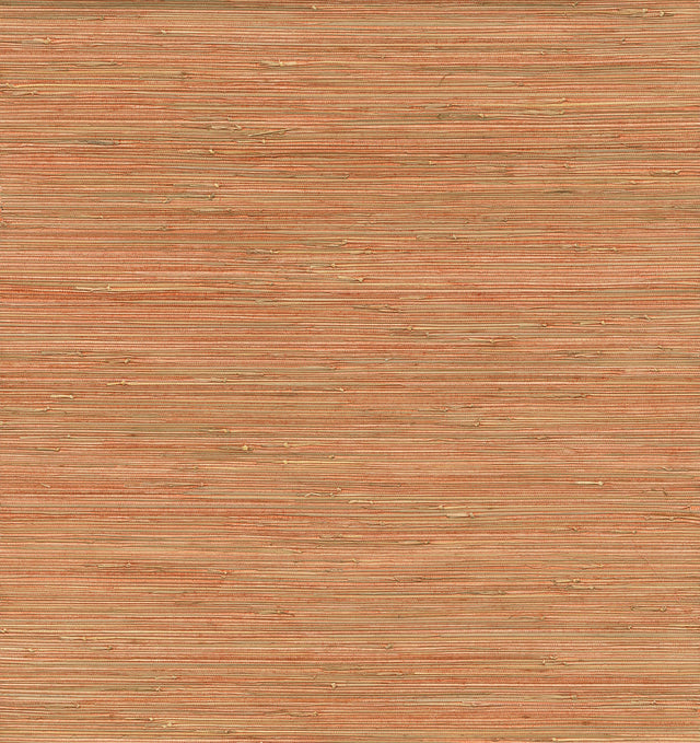 Eade’s Shuang Coral Handmade Grasscloth Wallpaper Coral