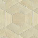 Eade’s Linzhi Metallic Abaca Grasscloth Inlay Wallpaper Meta