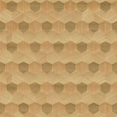 Eade’s Linzhi Copper Sisal Grasscloth Inlay Wallpaper Copper