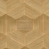 Eade’s Linzhi Copper Sisal Grasscloth Inlay Wallpaper Copper