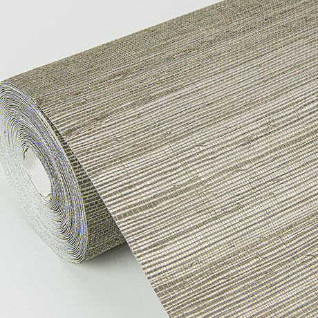 Eade’s Caihon Silver Sisal Grasscloth Wallpaper Silver