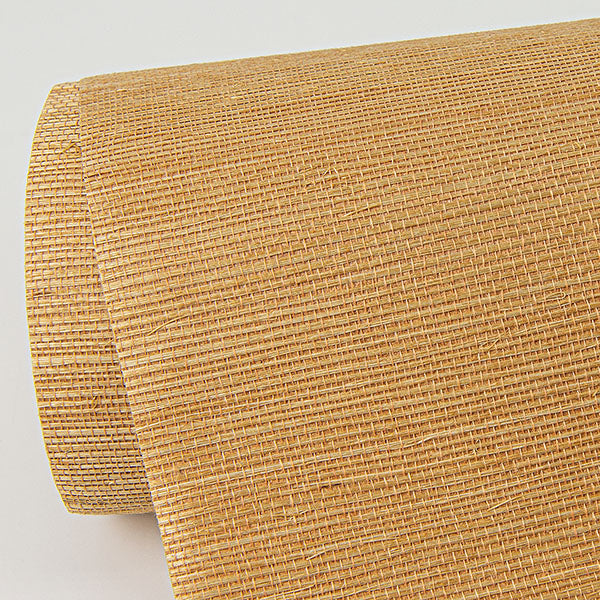 Eade’s Aiko Orange Sisal Grasscloth Wallpaper Orange
