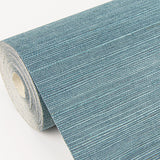 Eade’s Aiko Blue Sisal Grasscloth Wallpaper Blue
