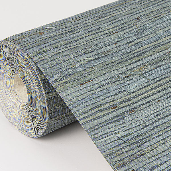 Eade’s Aiko Teal Sisal Grasscloth Wallpaper Teal
