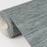 Eade’s Aiko Teal Sisal Grasscloth Wallpaper Teal