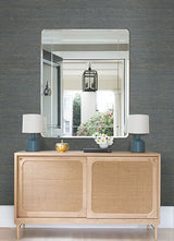 Eade’s Aiko Teal Sisal Grasscloth Wallpaper Teal