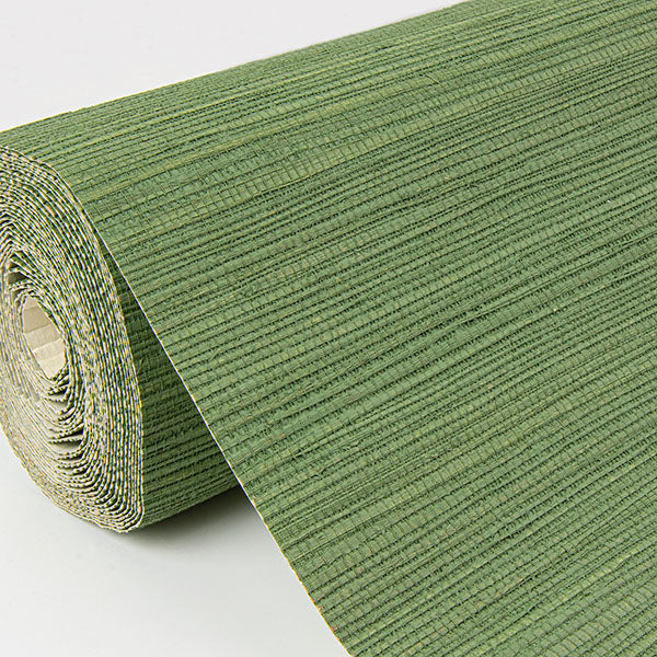 Eade’s Kira Green Hemp Grasscloth Wallpaper Green