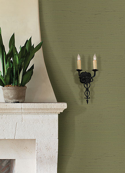 Eade’s Kira Sage Hemp Grasscloth Wallpaper Sage