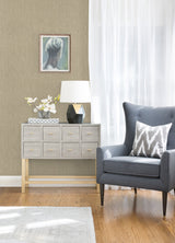 Eade’s Jia Taupe Paper Weave Grasscloth Wallpaper Taupe