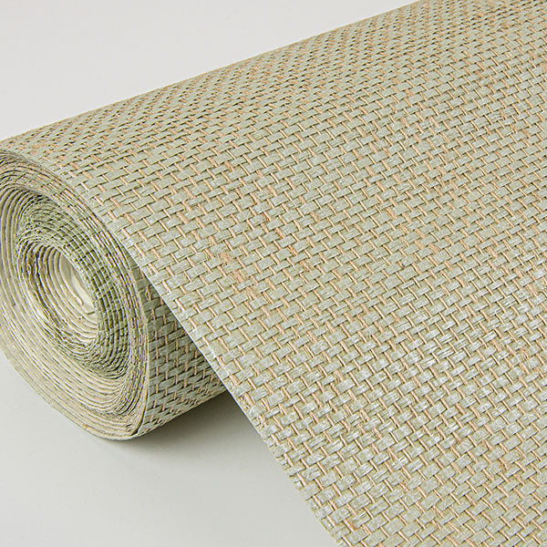 Eade’s Yanyu Sage Paper Weave Grasscloth Wallpaper Sage