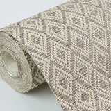 Eade’s Hui Mauve Paper Weave Grasscloth Wallpaper Mauve