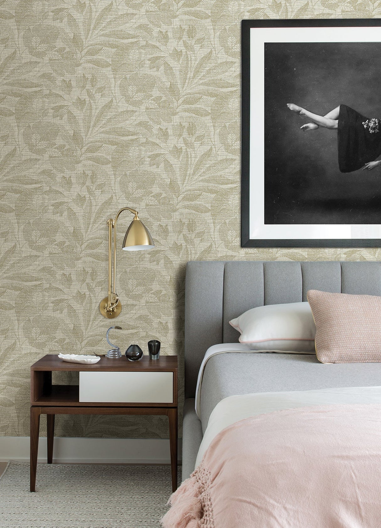 A-Street Prints 2972-86150 Lei Gold Leaf Wallpaper