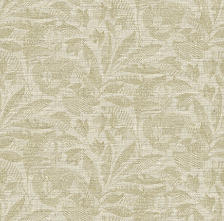 Eade’s Lei Gold Leaf Wallpaper Gold