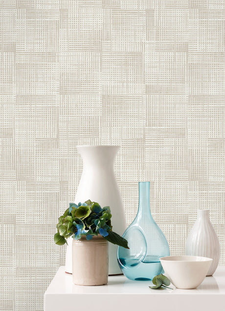 Eade’s Ting Cream Lattice Wallpaper Cream