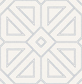 A-Street Prints 2973-87372 Voltaire Indigo Beaded Geometric Wallpaper