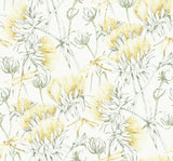 A-Street Prints 2973-90404 Mariell Gold Dragonfly Wallpaper