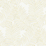 A-Street Prints 2973-90504 Finnley Yellow Inked Fern Wallpaper