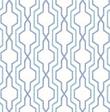 A-Street Prints 2973-90601 Rion Blue Trellis Wallpaper