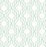 A-Street Prints 2973-90605 Rion Green Trellis Wallpaper