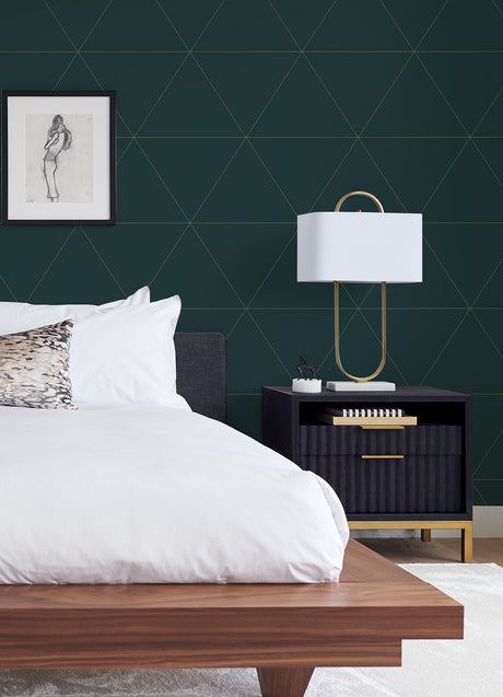 A-Street Prints 2973-91030 Twilight Indigo Geometric Wallpaper
