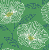 A-Street Prints 2973-91133 Mythic Green Floral Wallpaper