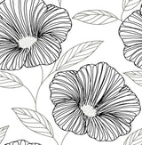 A-Street Prints 2973-91134 Mythic Black Floral Wallpaper