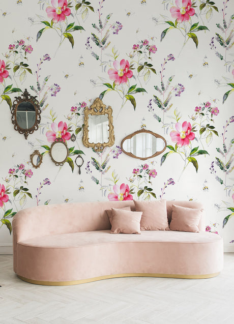 A-Street Prints 2973-92401M Pink Sinclair Wall Mural
