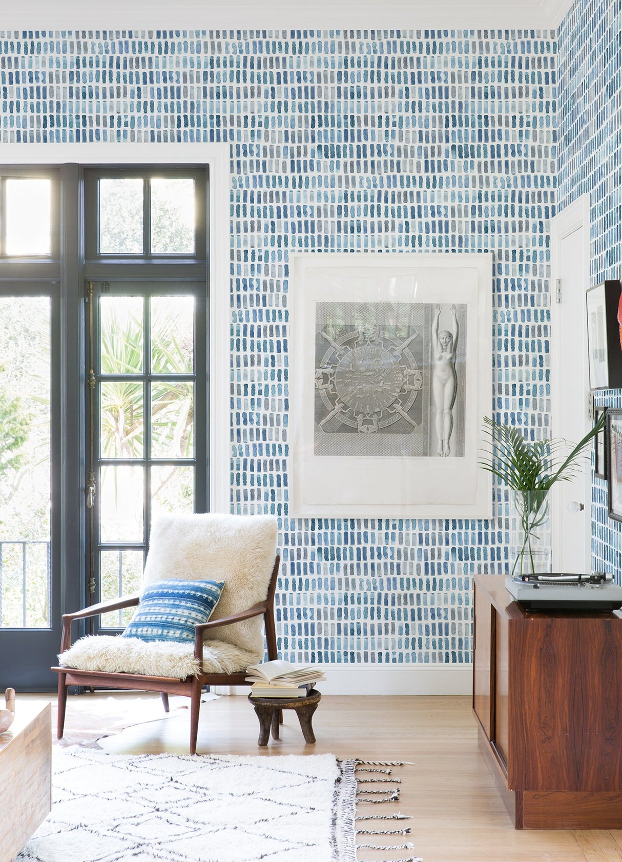 A-Street Prints 2975-26224 Brynne Indigo Watercolor Wallpaper