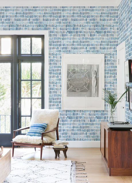 A-Street Prints 2975-26224 Brynne Indigo Watercolor Wallpaper