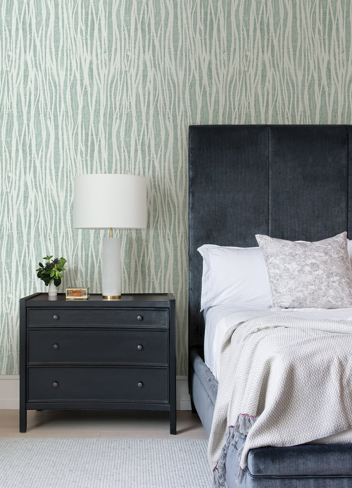 A-Street Prints 2975-26252 Nazar Green Stripe Wallpaper