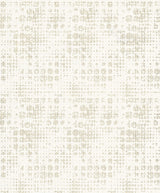 A-Street Prints 2976-86408 Celeste Platinum Circle Grid Wallpaper