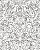 A-Street Prints 2976-86444 Artemis Platinum Damask Wallpaper