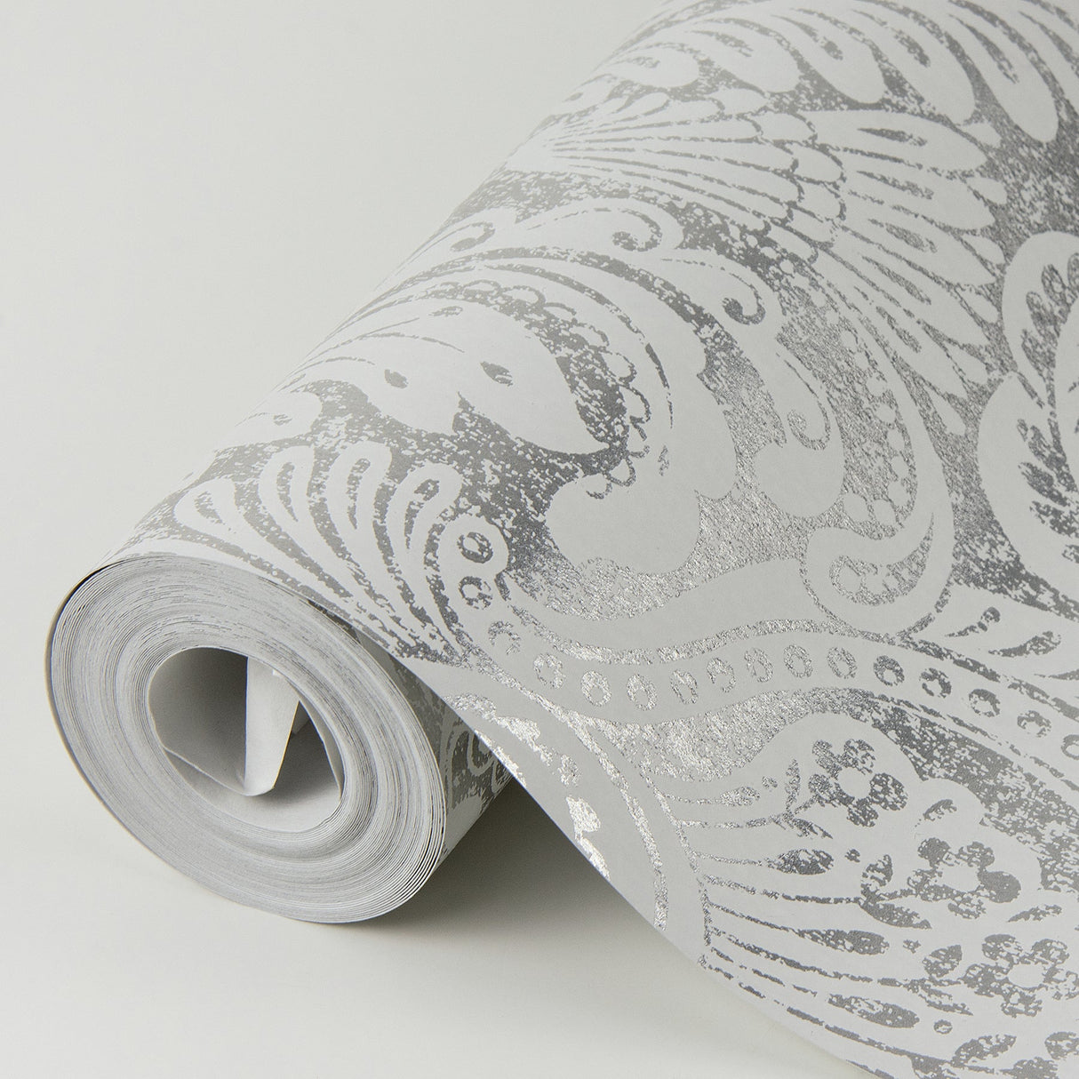 A-Street Prints 2976-86444 Artemis Platinum Damask Wallpaper