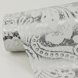 A-Street Prints 2976-86444 Artemis Platinum Damask Wallpaper