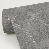 A-Street Prints 2976-86447 Ziva Silver Metallic Trellis Wallpaper