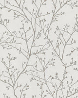 A-Street Prints 2976-86453 Koura Silver Branches Wallpaper