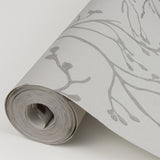 A-Street Prints 2976-86453 Koura Silver Branches Wallpaper