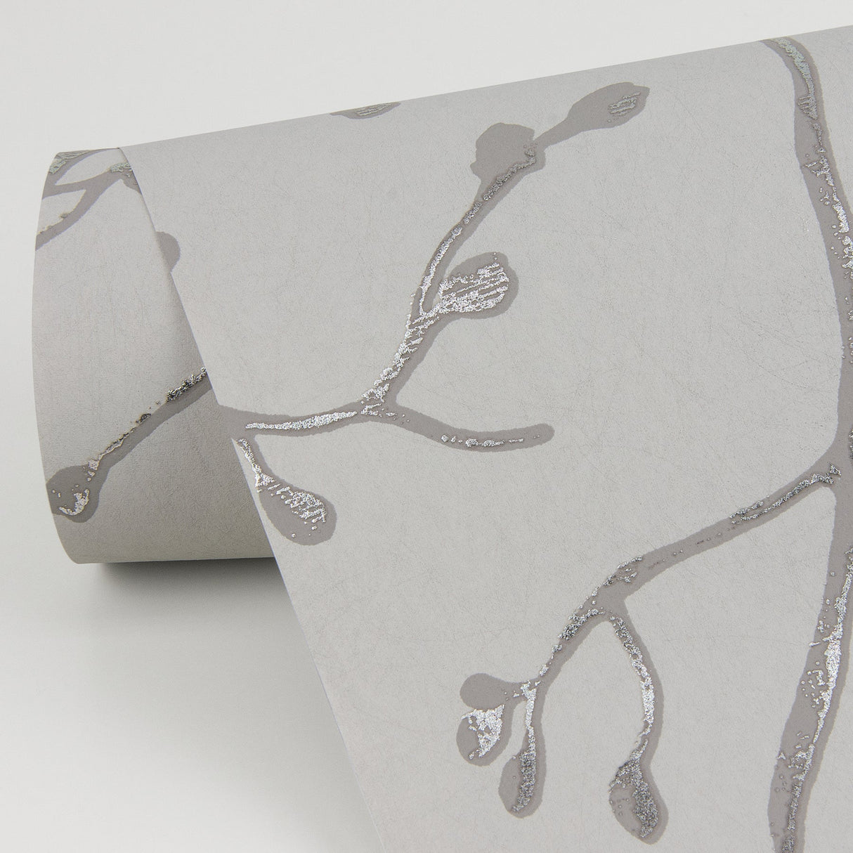 A-Street Prints 2976-86453 Koura Silver Branches Wallpaper