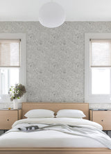 A-Street Prints 2976-86459 Kala Platinum Floral Wallpaper