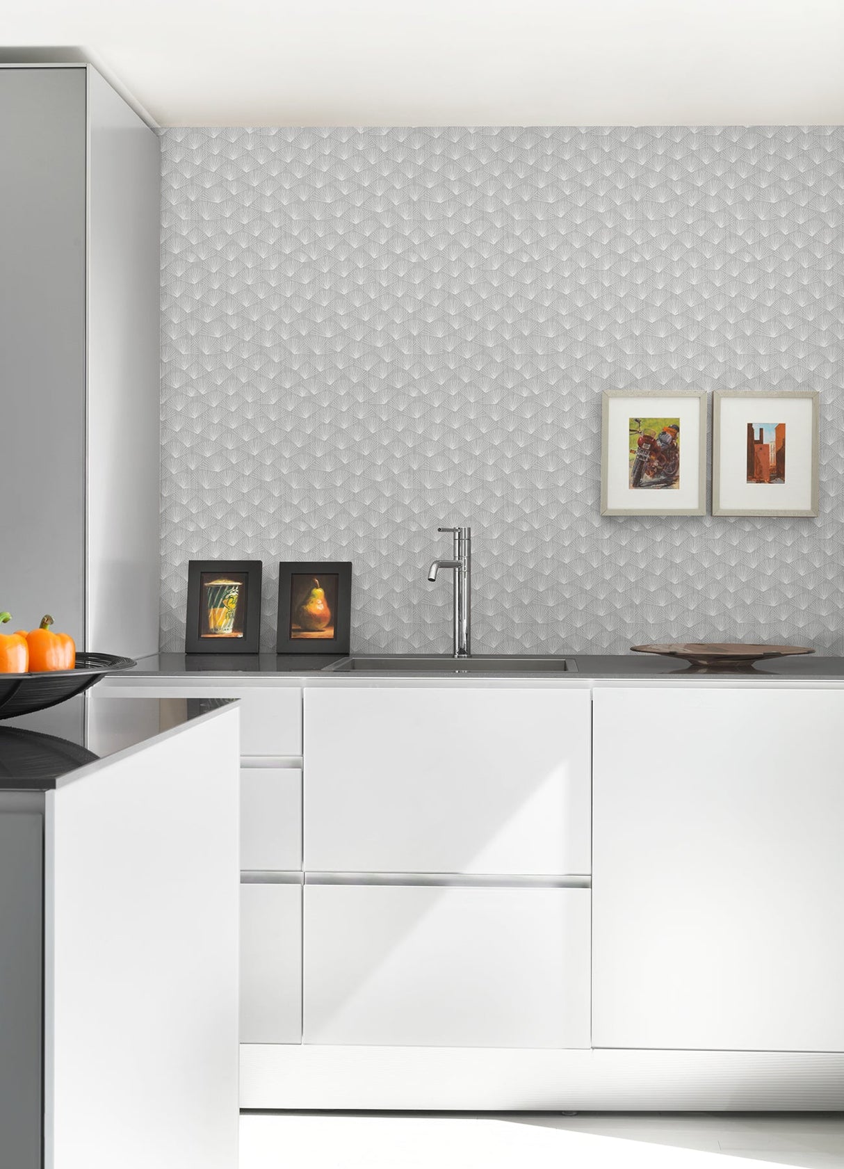 A-Street Prints 2976-86516 Asteria Grey Fan Wallpaper