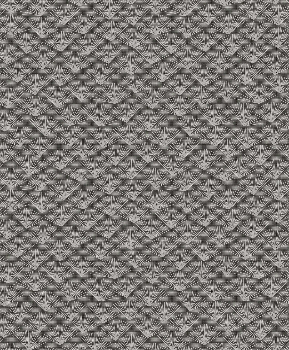 A-Street Prints 2976-86517 Asteria Charcoal Fan Wallpaper