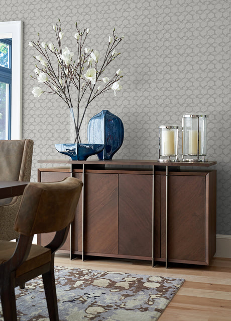 A-Street Prints 2976-86537 Besi Platinum Tiled Wallpaper