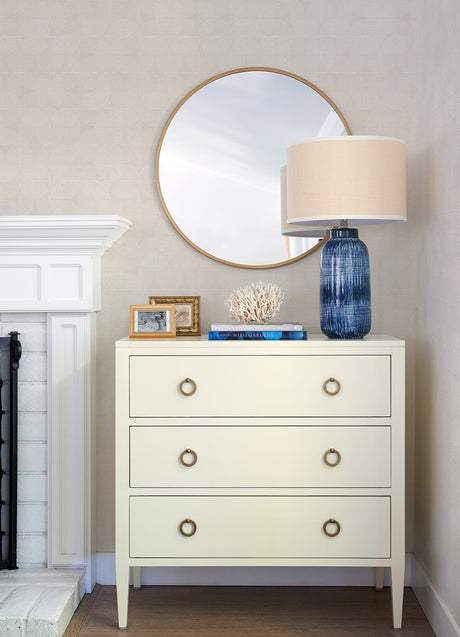 A-Street Prints 2976-86542 Alva Cream Wavelength Wallpaper