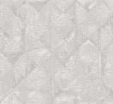 A-Street Prints 2976-86554 Demir Grey Distressed Geometric Wallpaper