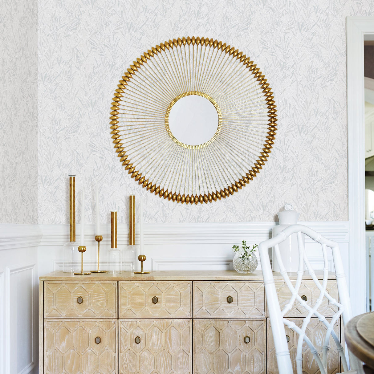 Advantage 2979-36712-1 Bondi Light Grey Botanical Wallpaper