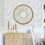 Advantage 2979-36712-2 Bondi Blue Botanical Wallpaper