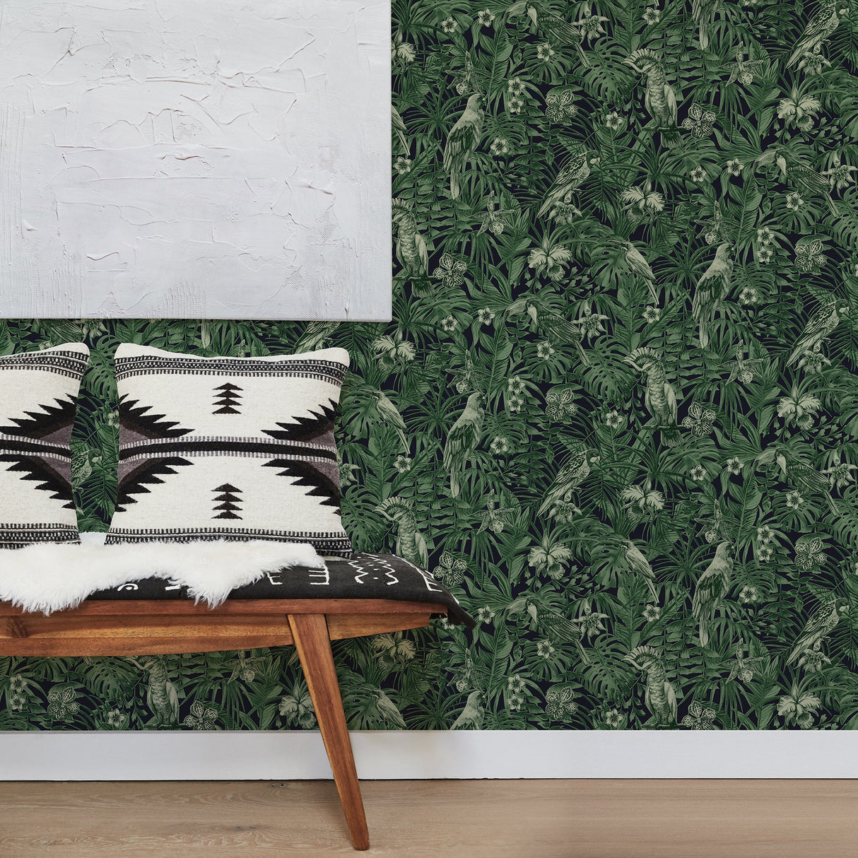 Advantage 2979-37210-1 Susila Green Tropical Wallpaper