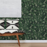 Advantage 2979-37210-1 Susila Green Tropical Wallpaper