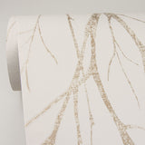 Advantage 2979-37260-3 Diani Gold Metallic Tree Wallpaper