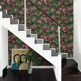 Advantage 2979-37280-1 Luana Pink Tropical Forest Wallpaper